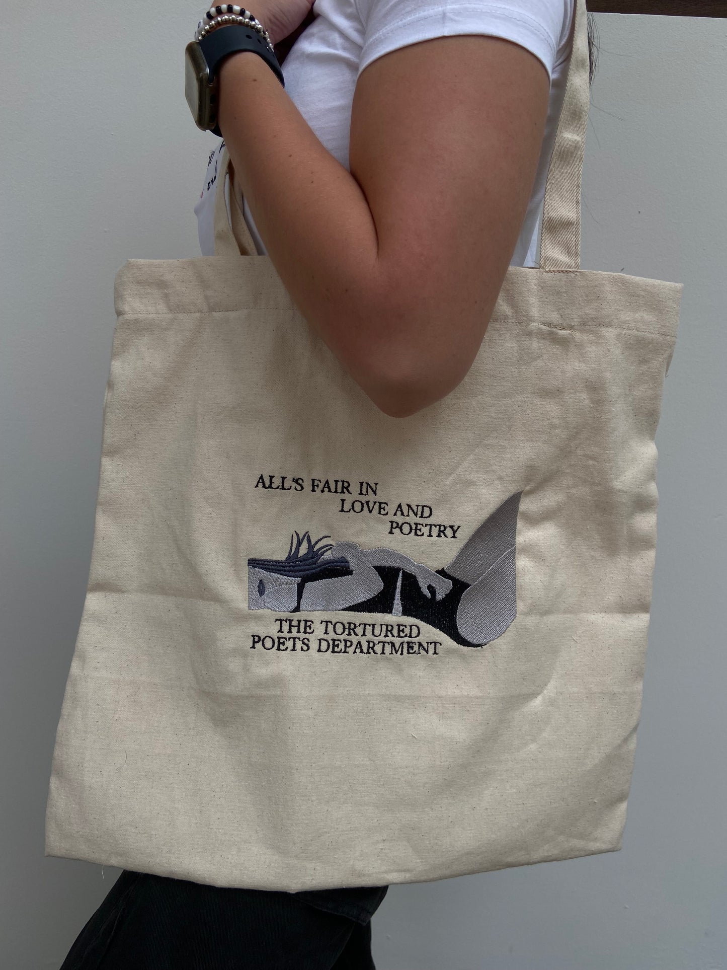 The Tortured Poets Department Album Cover Tote Bag