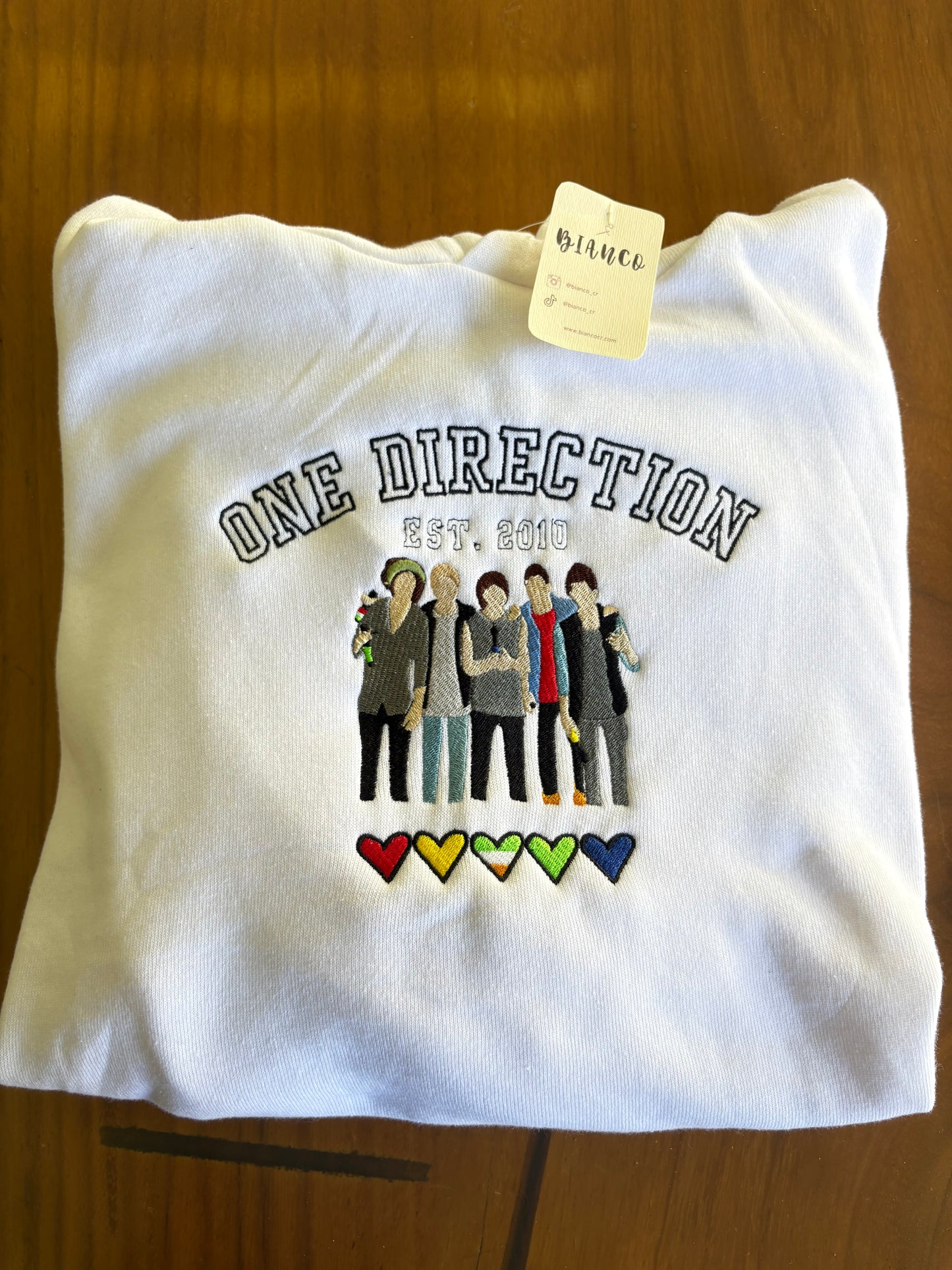 One Direction 2 Sueter Bordada