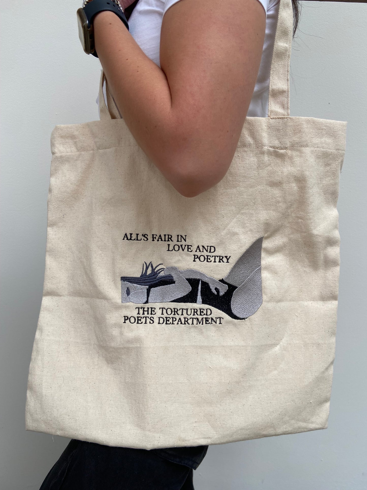 The Tortured Poets Department Album Cover Tote Bag