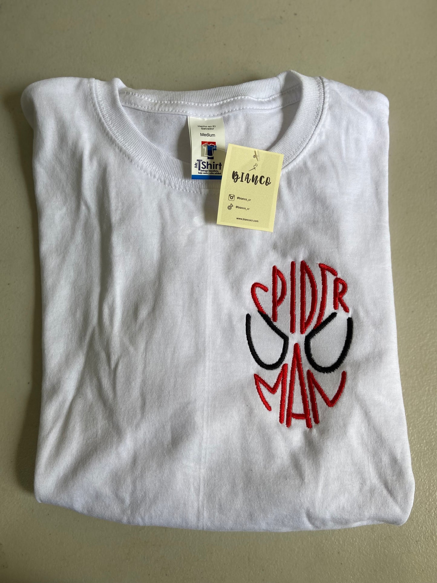 Spiderman Camisa Bordada