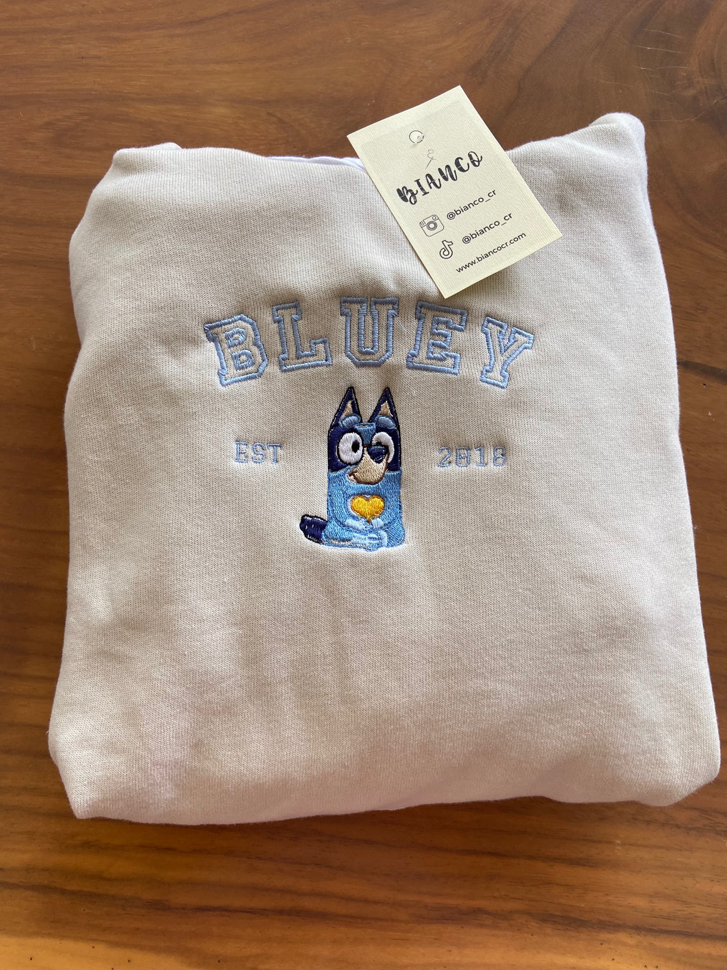 Bluey Sueter Bordada