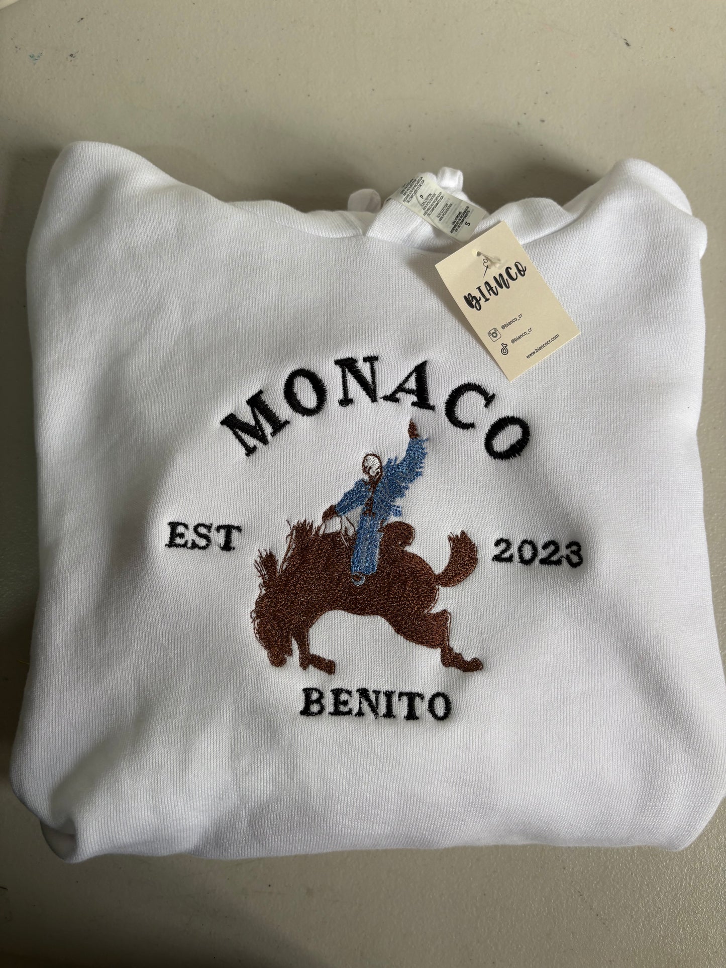 Monaco Sueter Bordada