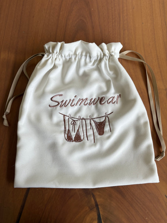 Bolsa para Vestidos de Baño Bordada