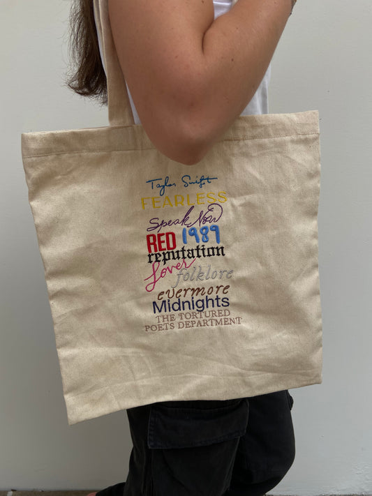 Taylor Swift Albums Tote Bag