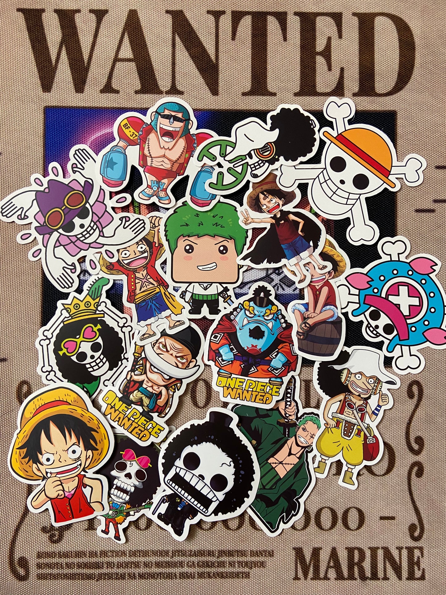 6 stickers de One Piece